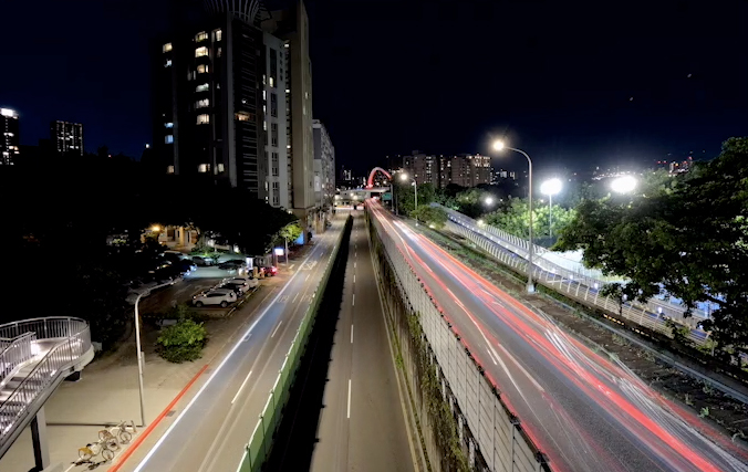 Hiệu ứng quay đêm Vehicle Light Trails